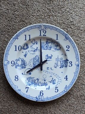2003 Spode Classic Winnie The Pooh Clock Plate